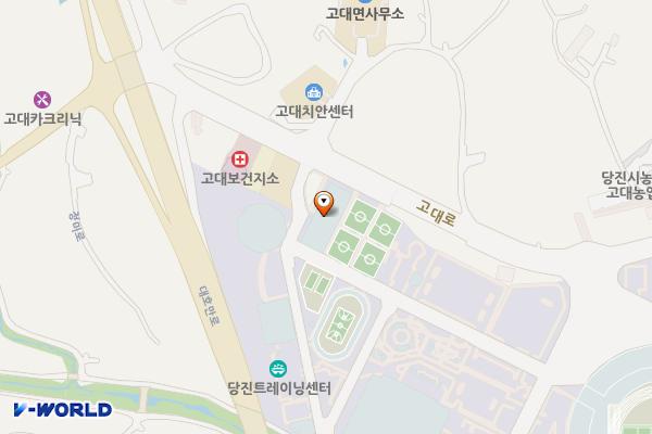당진종합운동장 생활체육공원 2 위치 지도 — 충청남도 당진시 고대면 고대로 59