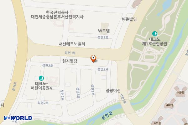 성연면 오사리 1730 임시공영주차장 위치 지도 — 충청남도 서산시 성연면 오사리 1730