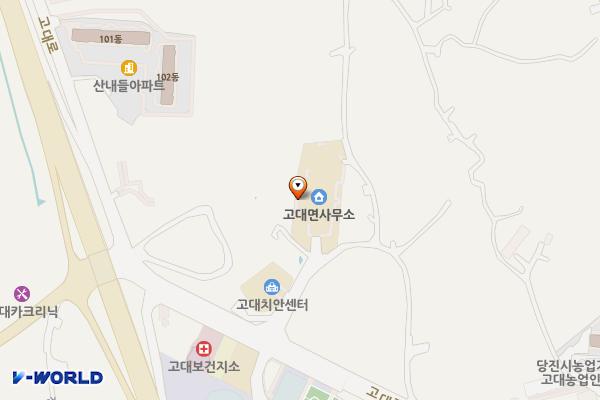 고대면행정복지센터화장실 위치 지도 — 충청남도 당진시 고대면 구장터길 9