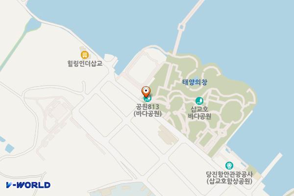 바다공원(소) 위치 지도 — 충청남도 당진시 신평면 삽교천3길 57