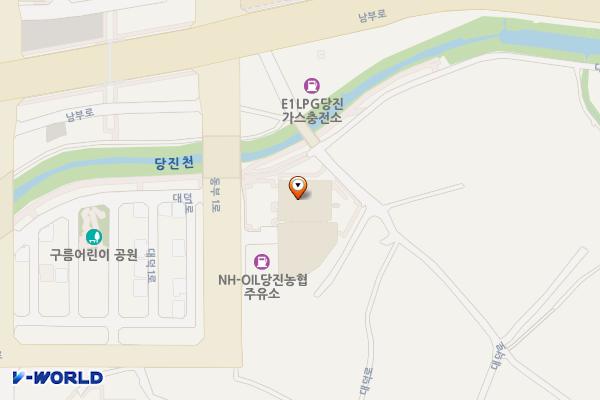 당진농협주유소 위치 지도 — 충청남도 당진시 동부1로 15