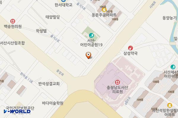 서산교차로옆임시공영주차장 위치 지도 — 충청남도 서산시 동문동 239-23