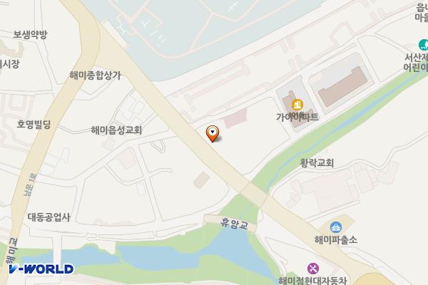 황토우렁이쌈밥옆임시공영주차장 위치 지도 — 충청남도 서산시 해미면 읍내리 98-17