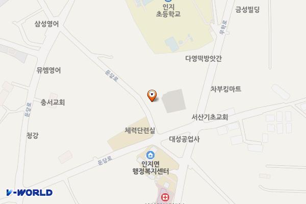인지반점뒤임시공영주차장 위치 지도 — 충청남도 서산시 인지면 둔당리 247
