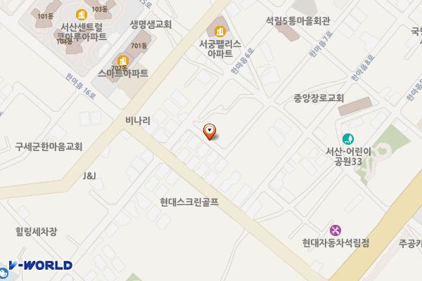 화이트크리닝세탁옆임시공영주차장 위치 지도 — 충청남도 서산시 석림동 685