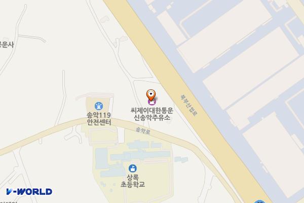 씨제이대한통운㈜신송악주유소 위치 지도 — 충청남도 당진시 송악읍 북부산업로 987