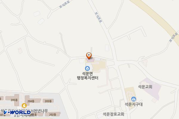 석문면행정복지센터 위치 지도 — 충청남도 당진시 석문면 통정3길 2-1