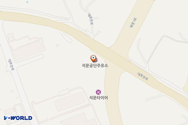 지에스칼텍스(주)석문공단주유소 위치 지도 — 충청남도 당진시 석문면 대호만로 1185