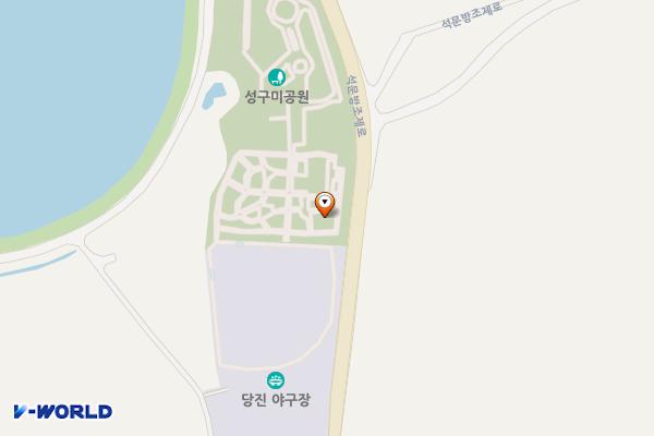 송산야구장 위치 지도 — 충청남도 당진시 송산면 석문방조제로 707