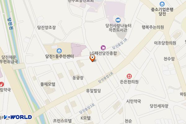 원도심 소상공인 교육센터(1층) 위치 지도 — 충청남도 당진시 당진중앙2로 53-11