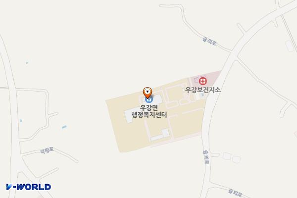 우강면행정복지센터 위치 지도 — 충청남도 당진시 우강면 솔뫼로 51