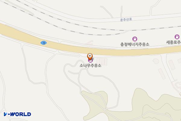 SK세종전의주유소 위치 지도 — 세종특별자치시 전의면 세종로 3907