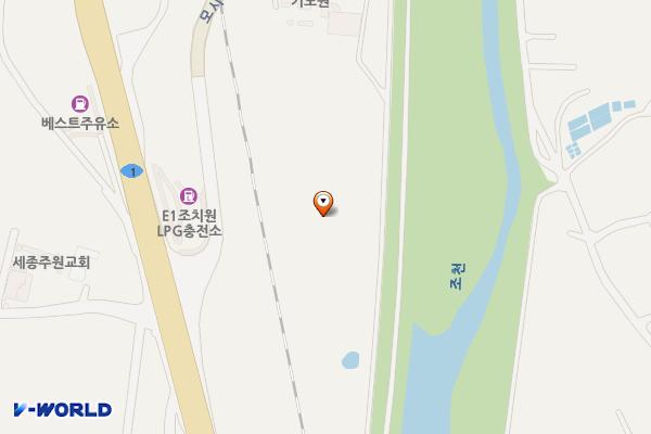 조천 산책로화장실 위치 지도 — 세종특별자치시 조치원읍 신안리 480-8