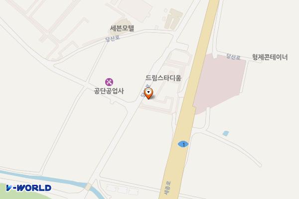 세종패션타운2차 위치 지도 — 세종특별자치시 연서면 세종로 2083