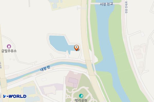 내창천 산책로화장실1 위치 지도 — 세종특별자치시 조치원읍 서창리 7-1 인근