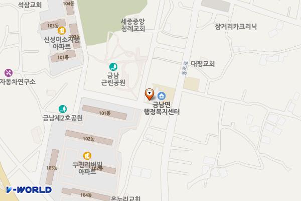 금남면행정복지센터 위치 지도 — 세종특별자치시 금남면 용포로 57 (용포리, 금남면사무소)