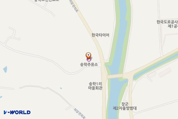 송학주유소 위치 지도 — 세종특별자치시 장군면 의당전의로 677