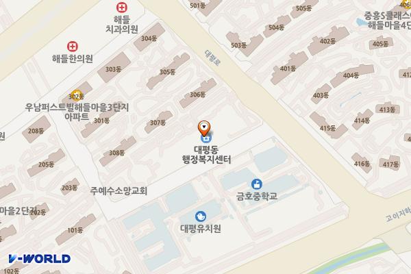 대평동복합커뮤니티센터 위치 지도 — 세종특별자치시 대평1길 10 (대평동, 대평동복합커뮤니티센터)