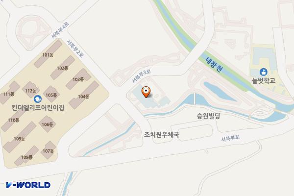 보건환경연구원 위치 지도 — 세종특별자치시 조치원읍 서북부2로 12