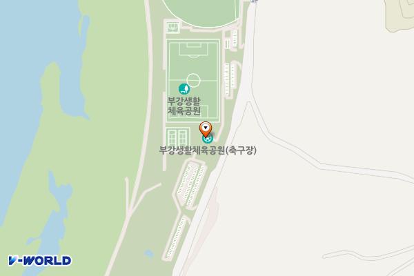 부강생활체육공원(관리동) 위치 지도 — 세종특별자치시 부강면 부강금호로 170, 부강생활체육공원 관리동