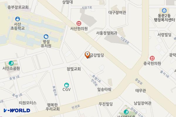 디퍼아울렛옆임시공영주차장 위치 지도 — 충청남도 서산시 동문동 279-7