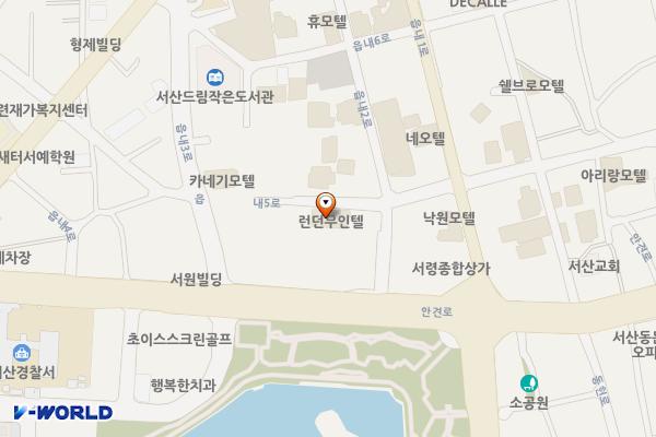 호수공원앞임시공영주차장 위치 지도 — 충청남도 서산시 읍내동 102-50