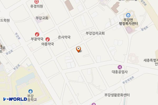 부강전통시장(고객지원센터) 위치 지도 — 세종특별자치시 부강면 부강5길 18