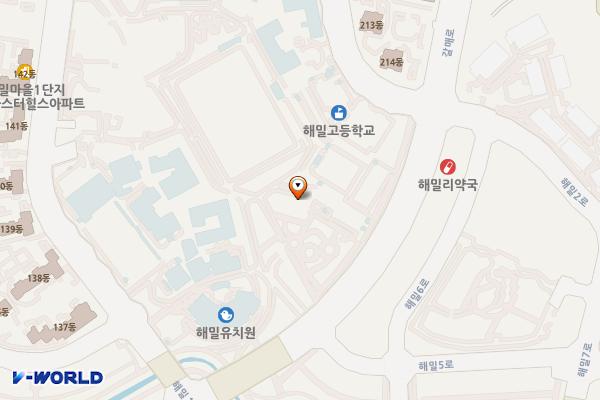 해밀한빛공원 위치 지도 — 세종특별자치시 갈매로 721-1 (해밀동)
