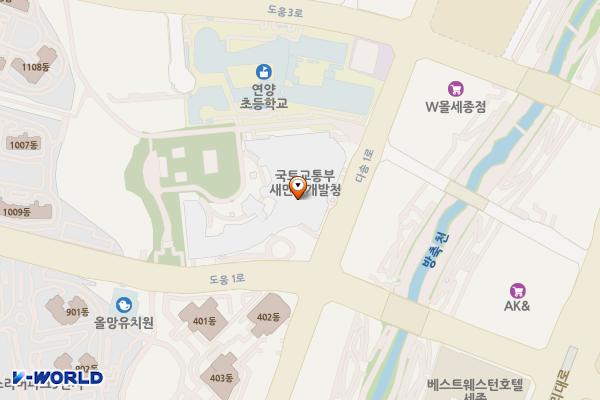 어진동복합커뮤니티센터 위치 지도 — 세종특별자치시 다솜1로 31, 어진동복합커뮤니티센터 (어진동)