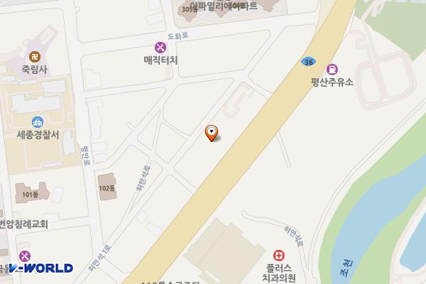 세종메디컬의원 위치 지도 — 세종특별자치시 조치원읍 허만석로 69