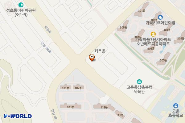 스마트큐브 2차 위치 지도 — 세종특별자치시 마음로 78, 세종 스마트큐브Ⅱ (고운동)
