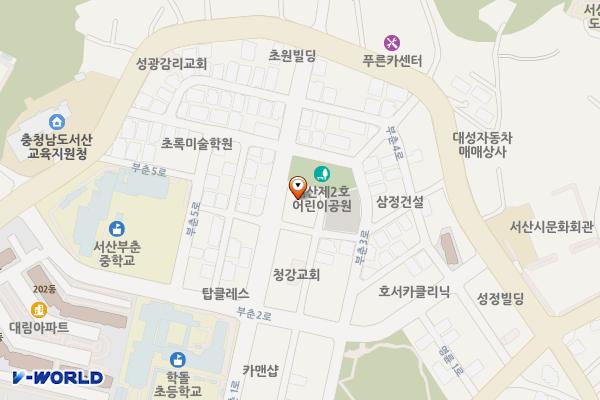읍내우체국뒷편임시공영주차장 위치 지도 — 충청남도 서산시 읍내동 421