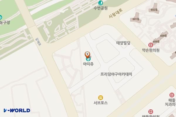 해피라움블루 위치 지도 — 세종특별자치시 대평3길 18, 해피라움블루 (대평동)