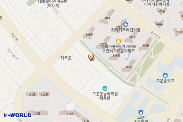 금화빌딩 위치 지도 — 세종특별자치시 고운서길 14, 금화빌딩 (고운동)