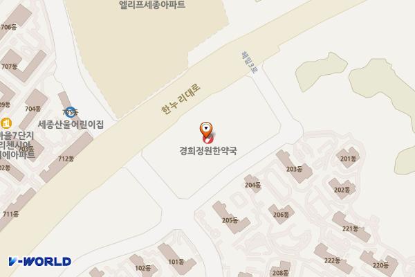 해밀마을 행복주택 상가 위치 지도 — 세종특별자치시 해밀3로 85 (해밀동, 해밀마을 행복주택)