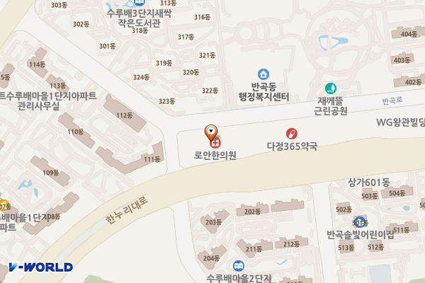 행복드림타워 위치 지도 — 세종특별자치시 한누리대로 1844 (반곡동)