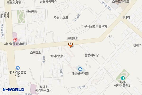 조이할인마트앞무료공영주차장 위치 지도 — 충청남도 서산시 석남동 34-101