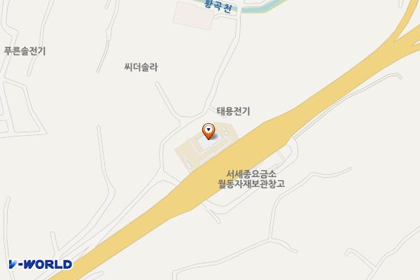 서세종영업소 위치 지도 — 세종특별자치시 장군면 당진영덕고속도로 74