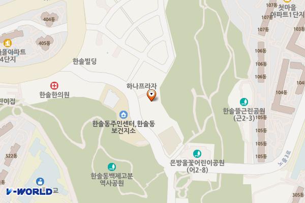 한솔퍼스티움 위치 지도 — 세종특별자치시 노을3로 90, 한솔퍼스티움 (한솔동)