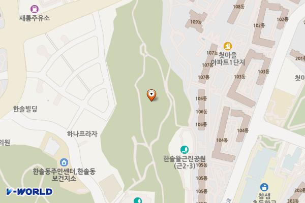 한솔뜰근린공원 위치 지도 — 세종특별자치시 한솔동 937