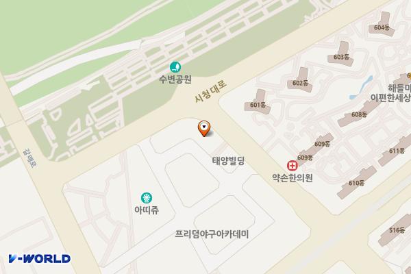 태양빌딩 위치 지도 — 세종특별자치시 대평로 87, 태양빌딩 (대평동)