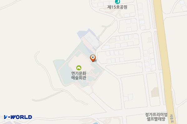 세종문화예술회관 위치 지도 — 세종특별자치시 조치원읍 문예회관길 22, 세종문화예술회관