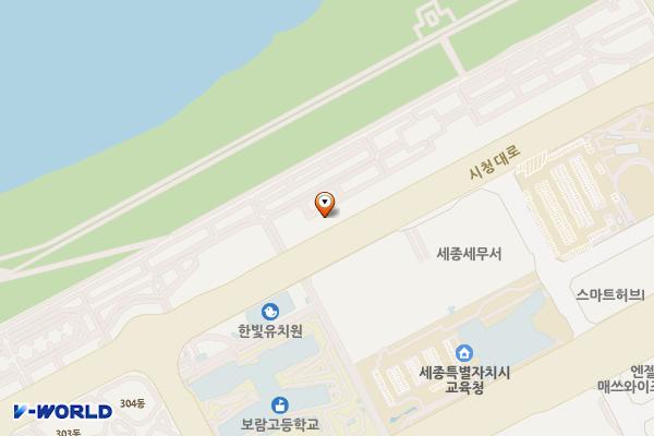 금강노을 위치 지도 — 세종특별자치시 시청대로 115, 금강노을 (보람동)