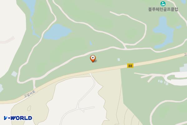 블루헤런골프장화장실 위치 지도 — 경기도 여주시 대신면 고달사로 67, 블루헤런골프클럽