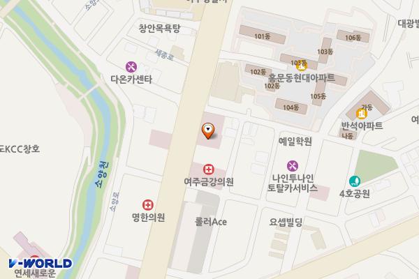 여주홈마트화장실 위치 지도 — 경기도 여주시 세종로 73, 여주홈마트 (홍문동)