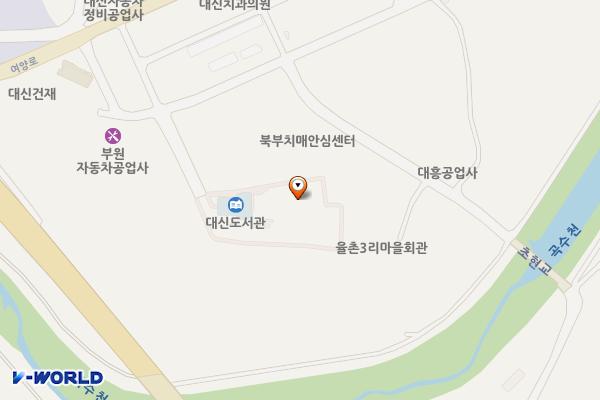 대신면문화복지센터화장실 위치 지도 — 경기도 여주시 대신면 율촌1길 12-9