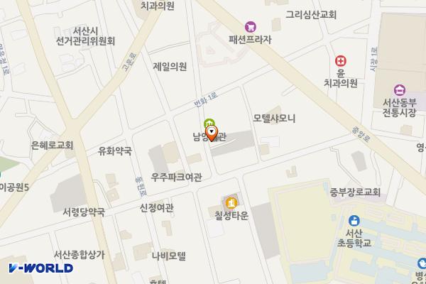 번화로유료공영주차장 위치 지도 — 충청남도 서산시 동문동 957-4