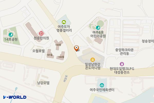 보문석유주유소·충전소화장실 위치 지도 — 경기도 여주시 여양로 208, 보문석유주유소·충전소 (천송동)