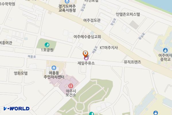 제일주유소·충전소화장실 위치 지도 — 경기도 여주시 여흥로 157-1, 제일주유소·충전소 (상동)