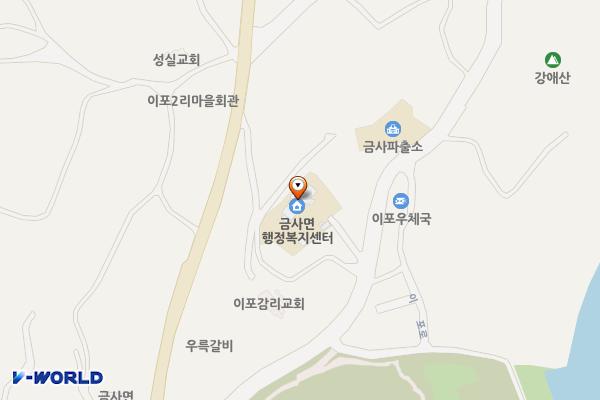 금사면사무소화장실 위치 지도 — 경기도 여주시 금사면 이포로 27, 금사면사무소 2층
